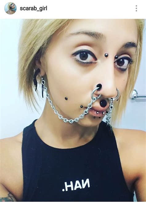 women with huge septums photo modified bodies facial piercings piercings dermal piercing