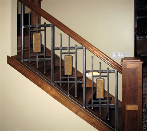 As far as height, the handrail should be 34 to 38. Iron Design Center NW - Lighting | Railings (Interior)