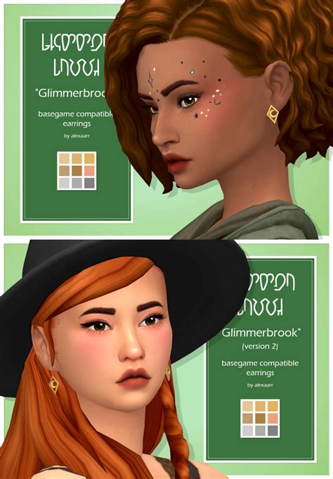 Glimmerbrook Earrings Alexaarr On Patreon Sims 4 Mods Clothes Sims