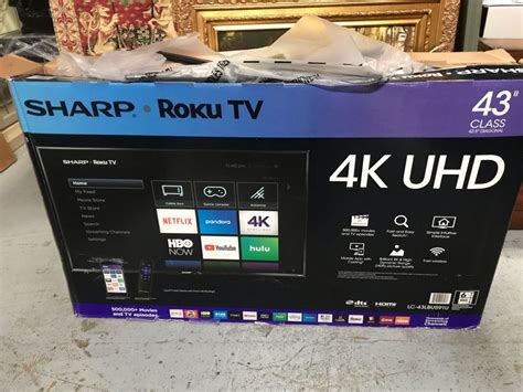 Just Added Sharp Roku Tv 43 4k Uhd Tv Lc 43lbu591u Lje