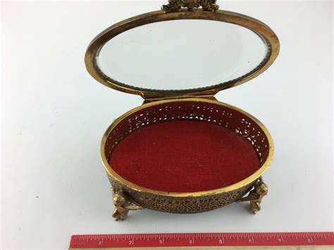 Brass Trinket Box With Hinged Lid Schmalz Auctions