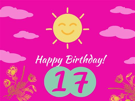 Happy 17th Birthday Card 8 Freeecards