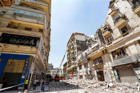 Historic Downtown Cairo Building Collapse Injures 5 Arab News Pk