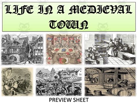 Life In A Medieval Town By Teach Simple