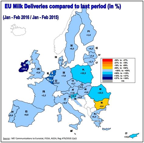 Great Map Shows Eu Milk Production Is Powering Ahead Agrilandie
