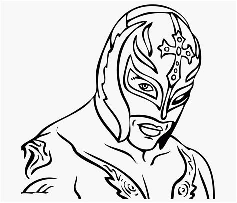 Sin Cara Coloring Pages - Coloring Home