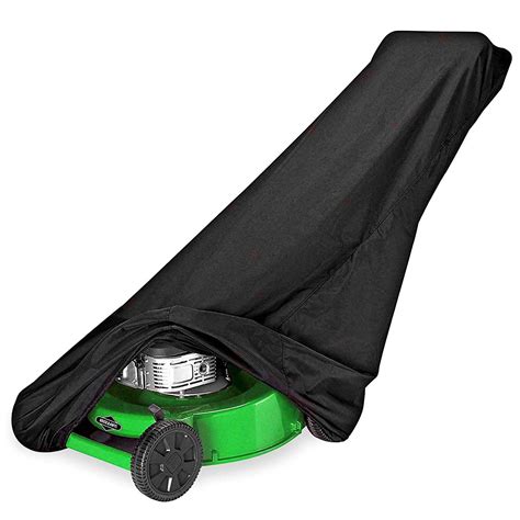 Lawn Mower Cover Waterproof Heavy Duty Outdoor Protector Black