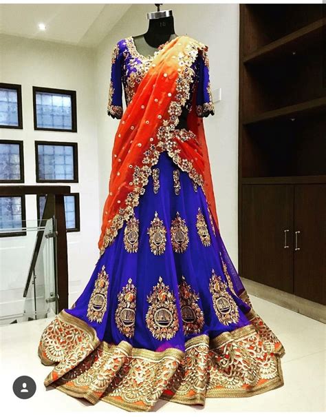Saved By Radhareddy Garisa Half Saree Designs Indian Bridal Outfits Half Saree Lehenga