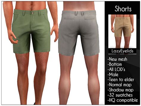 Shorts At Lazyeyelids Sims 4 Updates