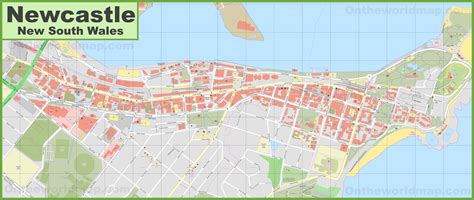 Newcastle Cbd Map