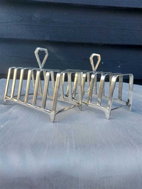 pair of 6 slice toast racks by retro collections etsy