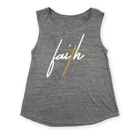 Faith Tee Gold Glitter Faith Shirt Faith Cross Shirt Christian Etsy