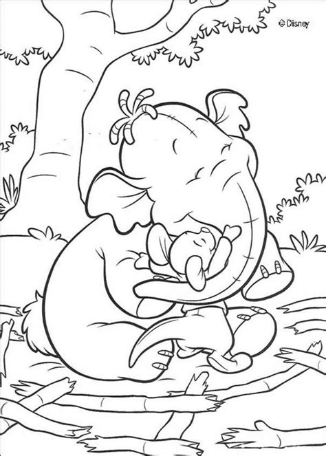 Baby and mother elephant coloring page. baby elephant coloring pictures