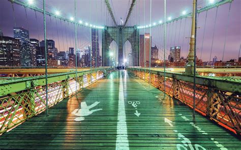 Wallpaper 1600x1000 Px Jembatan Brooklyn Bangunan Kota Manhattan