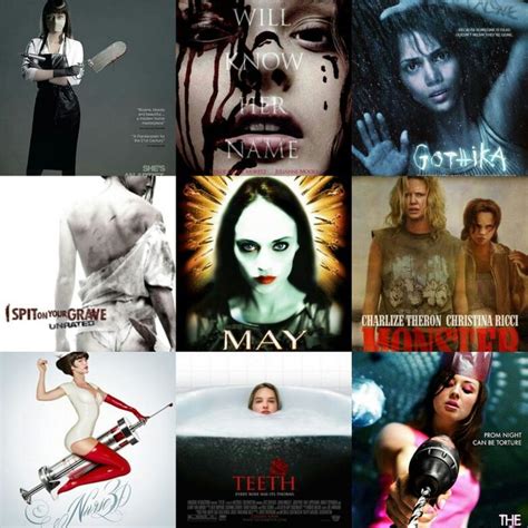 Horror Movies That Involves With Female Killers Layout American Mary Carrie