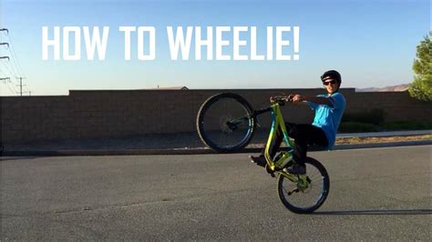 Learn How To Wheelie In 3 Easy Steps Youtube