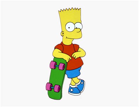 Bart Simpson With Skateboard Hd Png Download Transparent Png Image