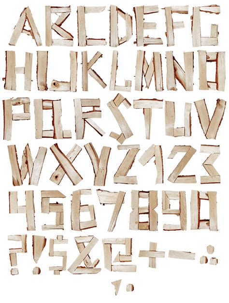 Log Font Wooden Opentype Typeface
