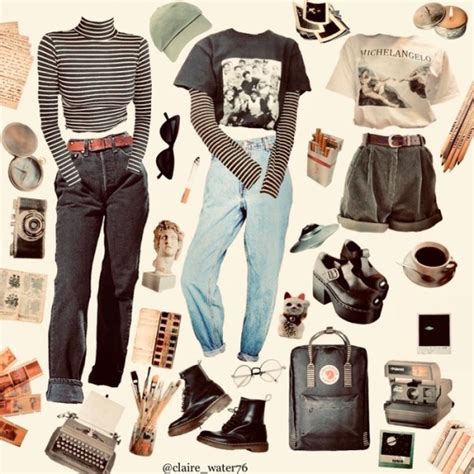 Artsy Aesthetic Outfits With Black Jeans | aesthetic caption