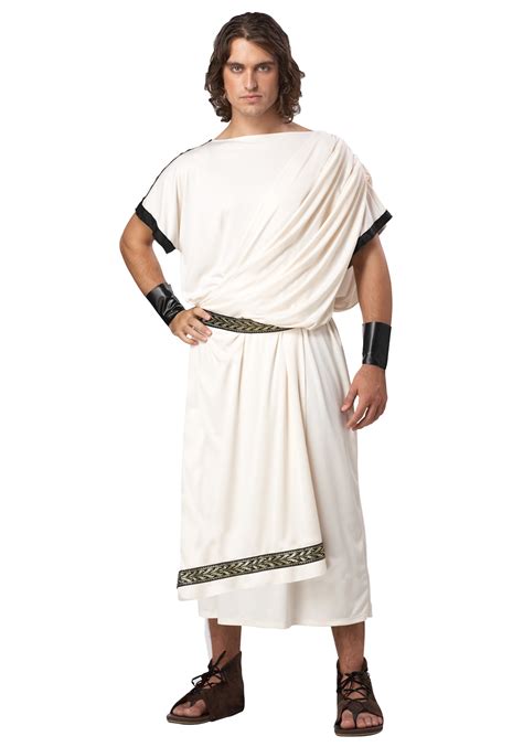 Adult Deluxe White Toga Costume Historical Costumes