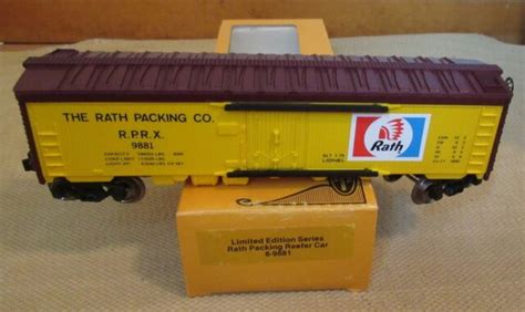 Lionel 9881 Rath Packing Reefer Car All Orig 1979 Unc Ex Sharp For
