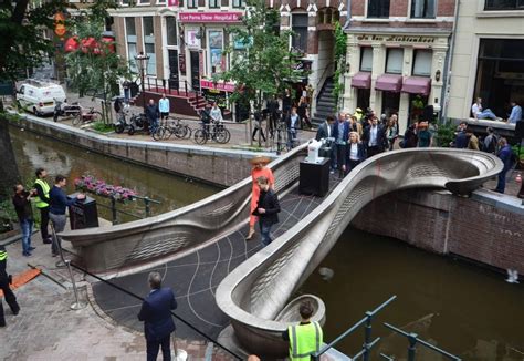 The First Ever 3d Printed Steel Bridge Opens In Amsterdam