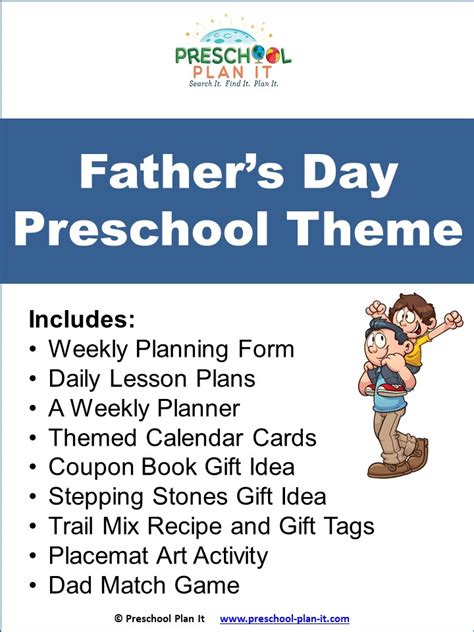Fathers Day Theme Resource Packet