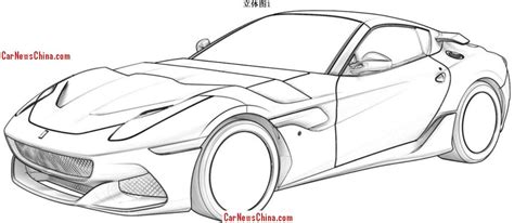 The ruined castle adds an element of mystery and intrigue. Ferrari SP Arya Patent Image Leaked