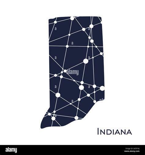 Indiana State Map Stock Vector Image And Art Alamy