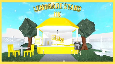Roblox How To Build A Lemonade Stand In Bloxburg Youtube
