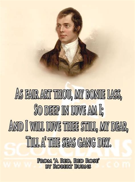 Red Red Rose By Robert Burns Scotland S National Poet Scottish