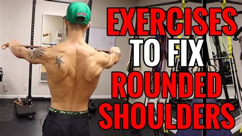 2 Correction Exercises To Fix Rounded Shoulders Youtube