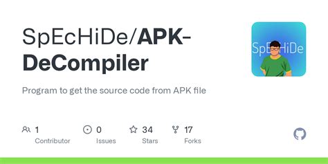 Github Spechideapk Decompiler Program To Get The Source Code From