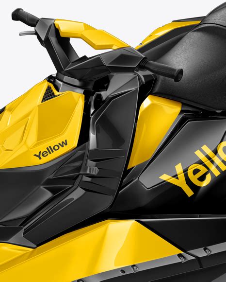 Download Jet Ski Mockup - Left Half Side View (High-Angle Shot) in ...