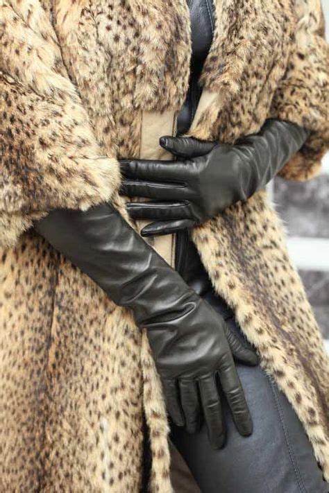 Lange Damen Lederhandschuhe Lederhandschuhe Handschuhe Mode Elegante Handschuhe
