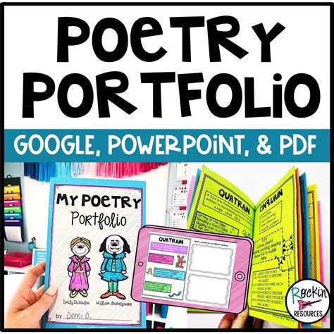 Poetry Portfolio Distance Learning Rockin Resources Portfolio