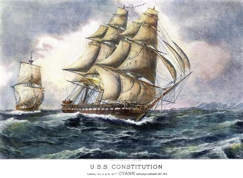 Uss Constitution 1815 Painting By Granger