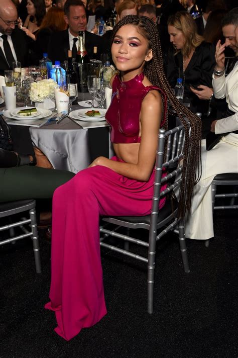 Zendayas Pink Outfit At The 2020 Critics Choice Awards Popsugar