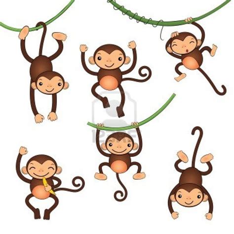 Stock Vector Monkey Wallpaper Monkey Drawing Cute Cute