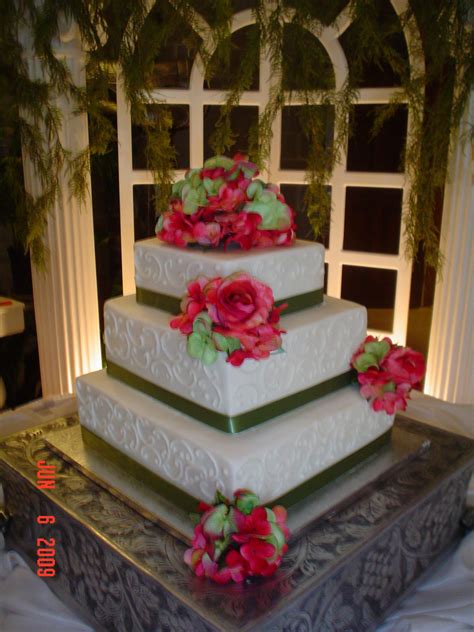 Click to open in google maps. Square 3 tier wedding cake — Square Wedding Cakes | 3 tier ...