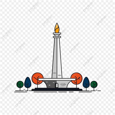 Monumen Nasional Monas Monas Monas Jakarta Indonesia Png Dan Vektor