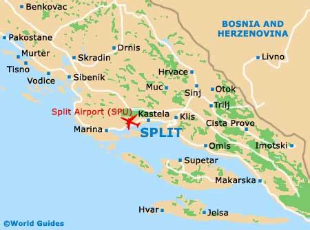 Split Maps and Orientation: Split, Central Dalmatia, Croatia