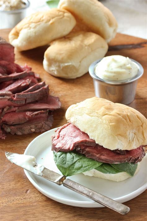 First sear the beef in a frying pan to get a flavorful crust, then rub on a simple compound butter made with garlic. Beef Tenderloin Sliders with Horseradish Sauce | Recipe ...