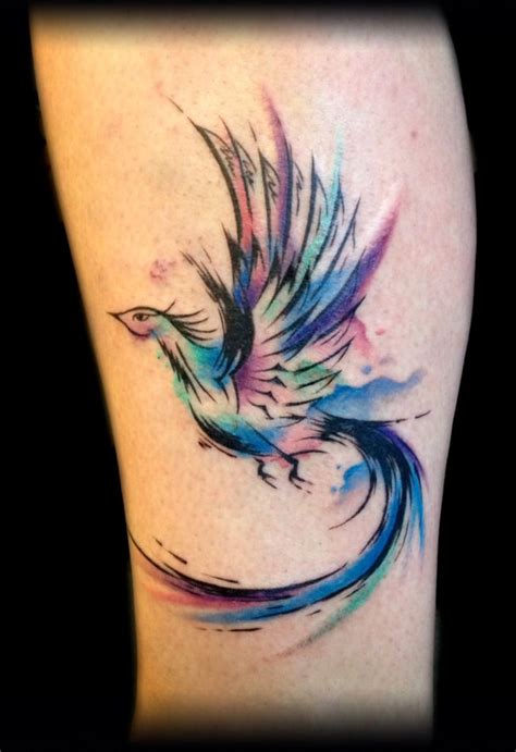 Phoenix Watercolor Tattoo Tattoo Ideas Pinterest