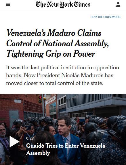 for western press the only coup in venezuela is against guaidó fair