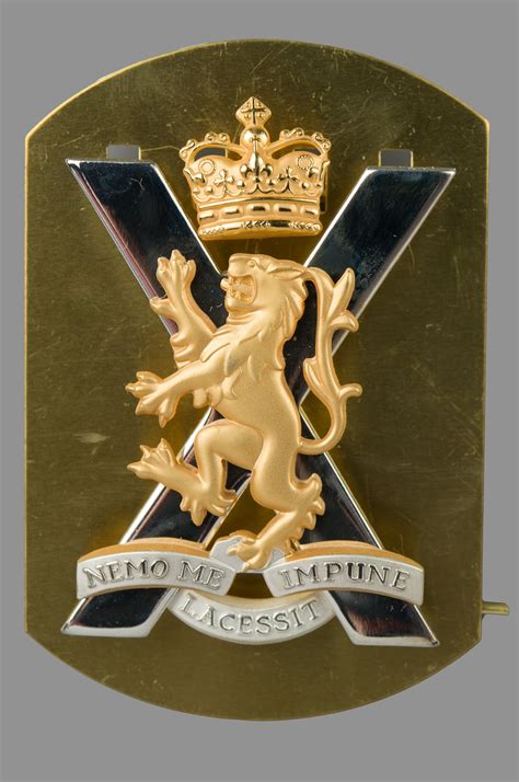 Royal Regiment Of Scotland Scots Cap Badge Worn By All Ranks Scots