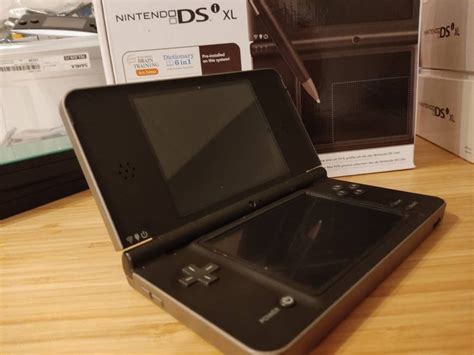 Modded Nintendo Dsi Xl Black Gray Edition With 5000 Games Original