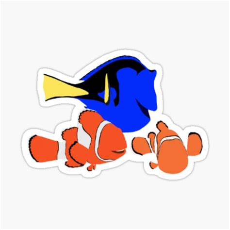Finding Nemo Silhouette Sticker For Sale By Jordanmichele1 Redbubble
