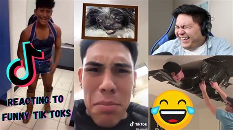 Reacting To Funny Tik Toks 2 Try Not To Laugh Challenge Youtube