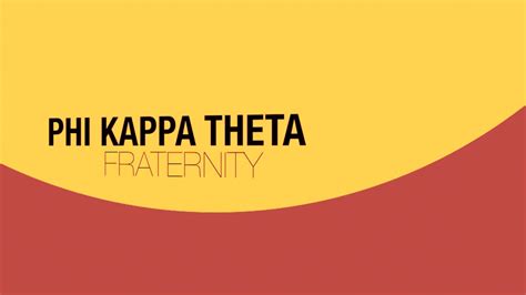 Phi Kappa Theta Fraternity Who We Are Youtube